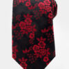 Burgundy-and-Black-Floral-Tie-from-Gentlemansguru.com