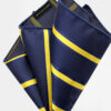 Navy-Blue-and-Gold-Striped-Pocket-Square-Handkerchief-from-Gentlemansguru.com