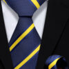 Navy-Blue-and-Gold-Tie-and-Pocket-Square-Set-Wedding-Groom-Necktie-from-Gentlemansguru.com