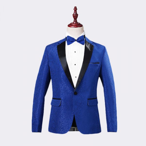 Royal Blue Velvet Tuxedo Jacket - Gentleman's Guru