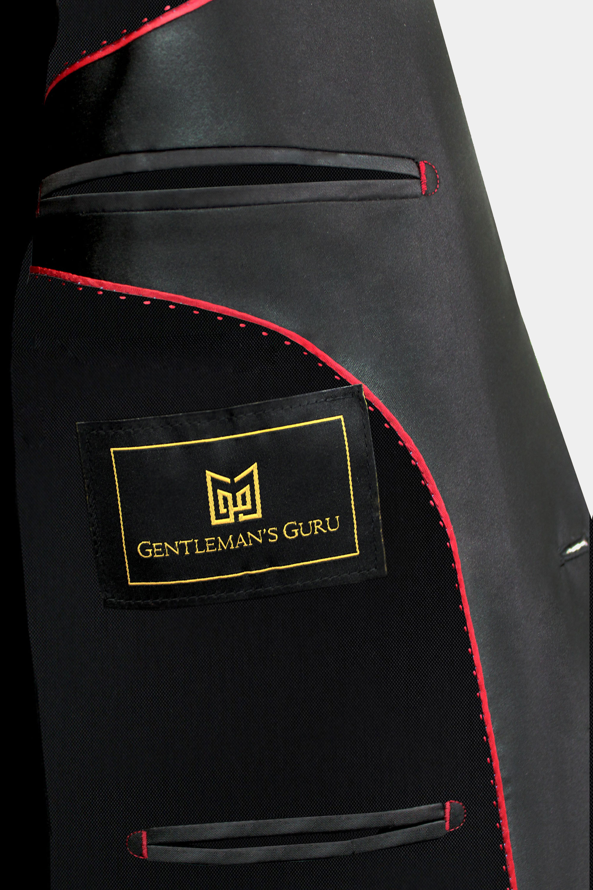 Gentleman's Guru Black Velvet Tuxedo Jacket 38R