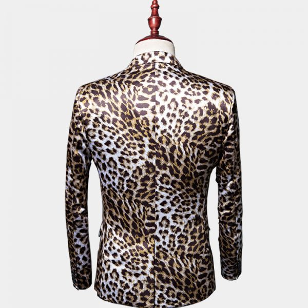 Men's Leopard Print Blazer Jacket - Gentleman's Guru™