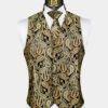 Mens-Black-and-Gold-Paisley-Vest-and-Tie-Set-Groom-Wedding-Tuxedo-Vest-from-Gentlemansguru.com