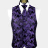 Mens-Purple-Paisley-Vest-and-Tie-Set-Groom-Wedding-Waistcoat-from-Gentlemansguru.com