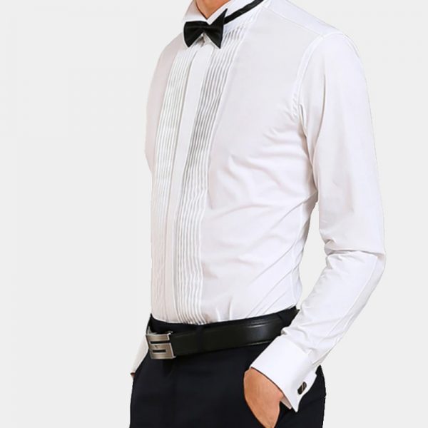 White French Cuff Tuxedo Shirt - Gentleman's Guru