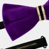 Crystal-Purple-Velvet-Bow-Tie-from-Gentlemansguru.com