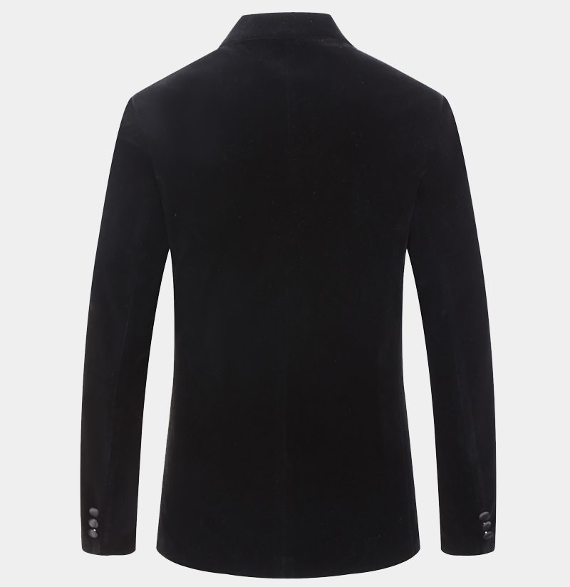 2 Piece - Black Velvet Tuxedo Suit | Gentleman's Guru