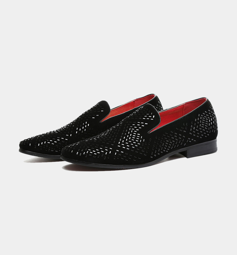 mens loafers with rhinestones