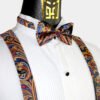 Multi-Color-Bow-tie-and-Suspenders-Set-Groomsmen-Wedding-from-Gentlemansguru.com