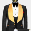 Mens-Black-Tuxedo-With-Gold-Trim-Wedding-Groom-Prom-Suit-from-Gentlemansguru.com