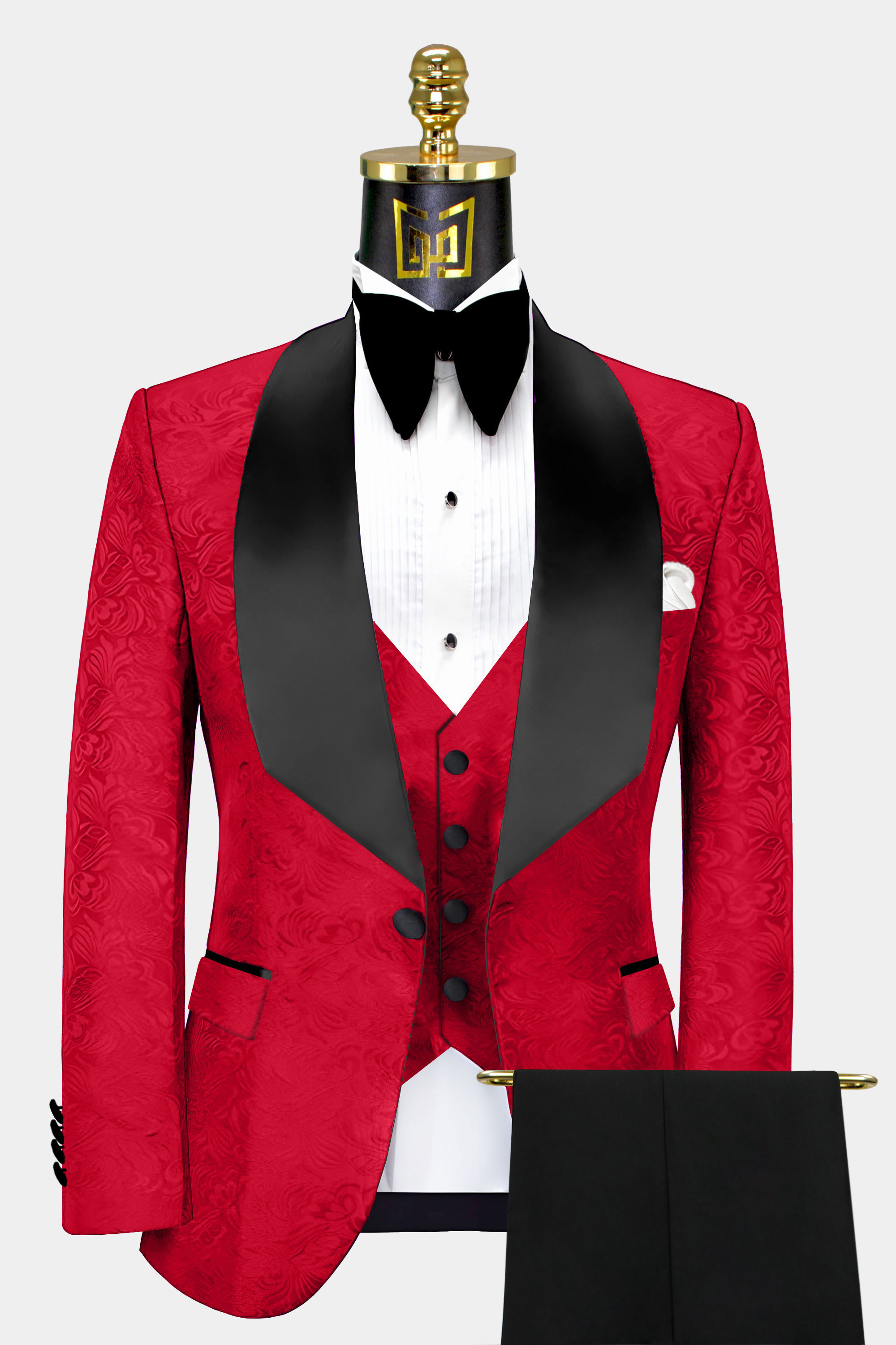 Black and Red Tuxedo Suit | Gentleman's Guru