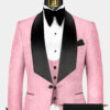 Mens-Pink-and-Black-Tuxedo-Groom-Wedding-Suit-from-Gentlemansguru.com