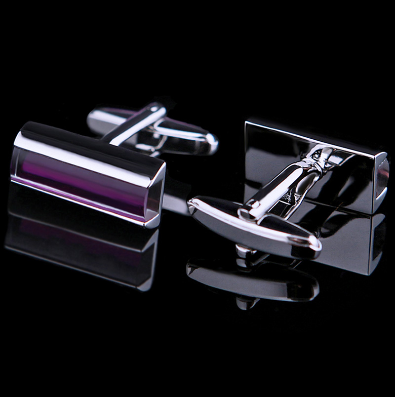 Purple Crystal Cufflinks | Gentleman's Guru