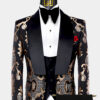 Champagne-and-Black-Tuxedo-Wedding-Groom-Prom-Suit-from-Gentlemansguru.com