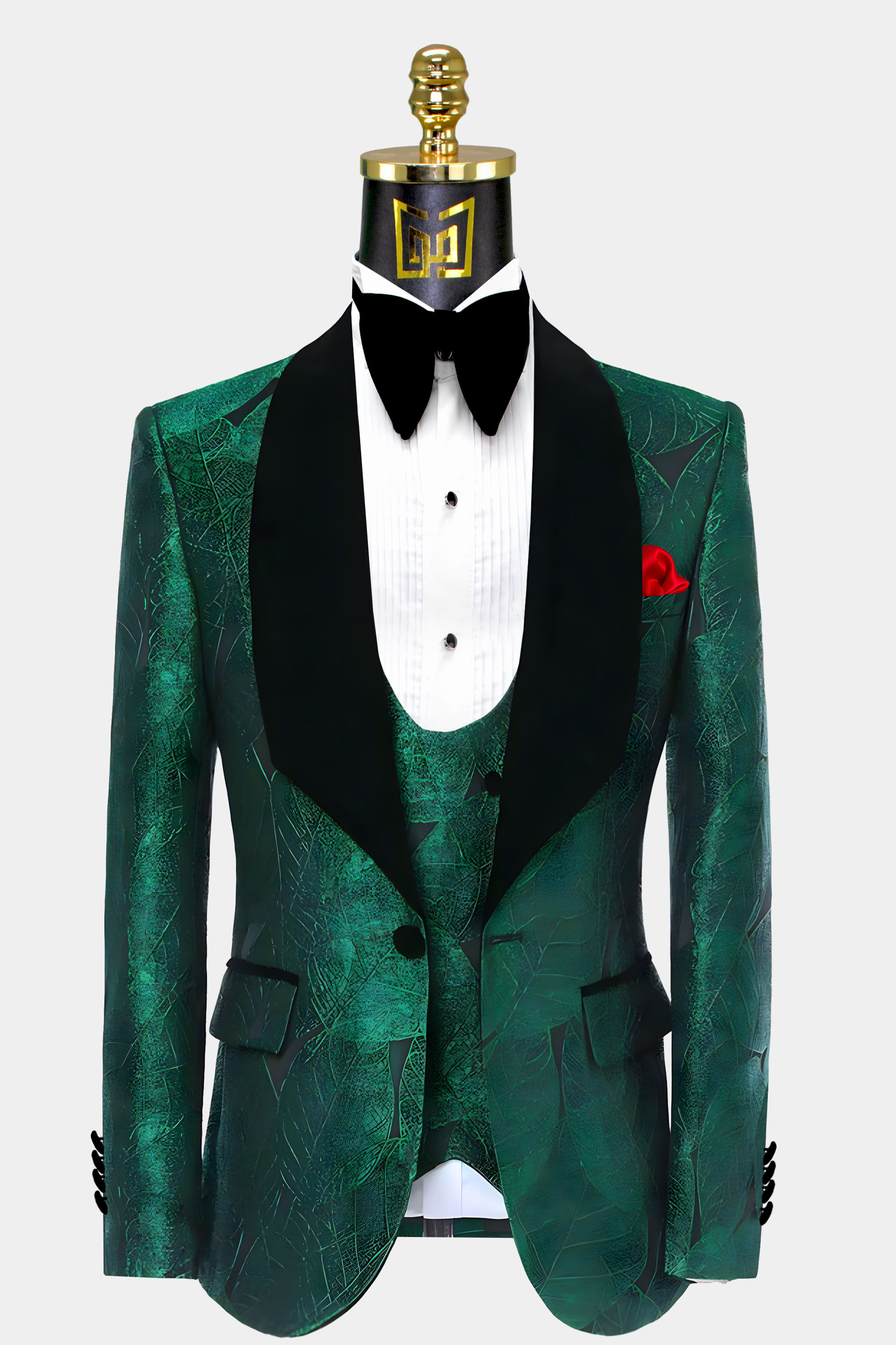 Emerald Green Suit And Black Pant Mens Suits Green, Casual, For
