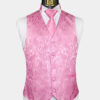 Mens-Pink-Paisley-Vest-and-Tie-Set-Wedding-Groom-Tuxedo-Vest-Waistcoat-from-Gentlemansguru.com_