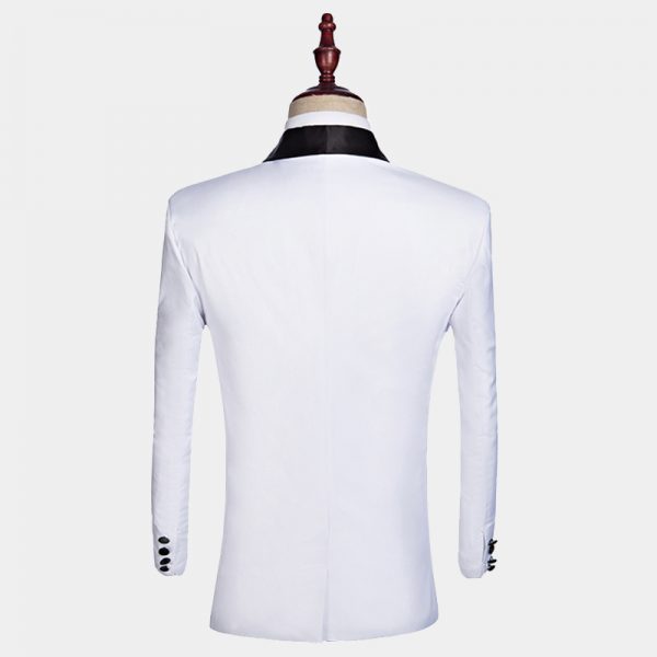 White Tuxedo With Black Pants + FREE Shipping - Gentleman's Guru™