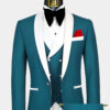 Mens-Teal-Blue-Tuxedo-with-White-Trim-Groom-Wedding-Prom-Suit-from-Gentlemansguru.com