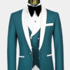 Teal-Blue-and-White-Tuxedo-Jacket-from-Gentlemansguru.com.