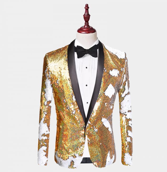 Black And Gold Paisley Tuxedo - Gentleman's Guru