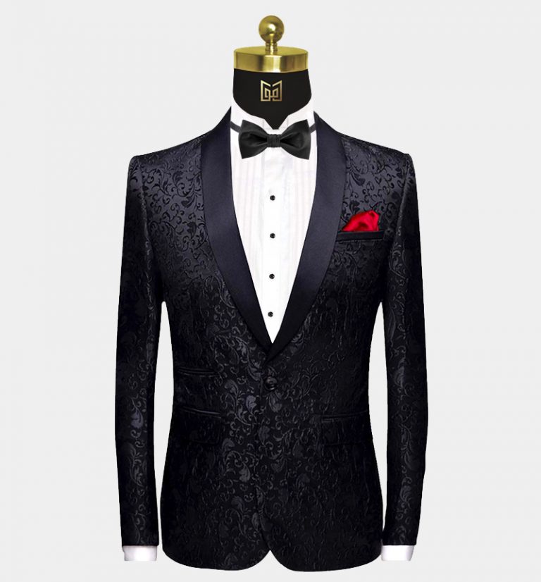 Black Paisley Tuxedo Jacket (FREE Shipping) | Gentleman's Guru