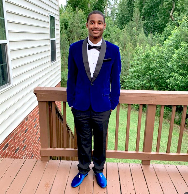 prom tux with loafers
