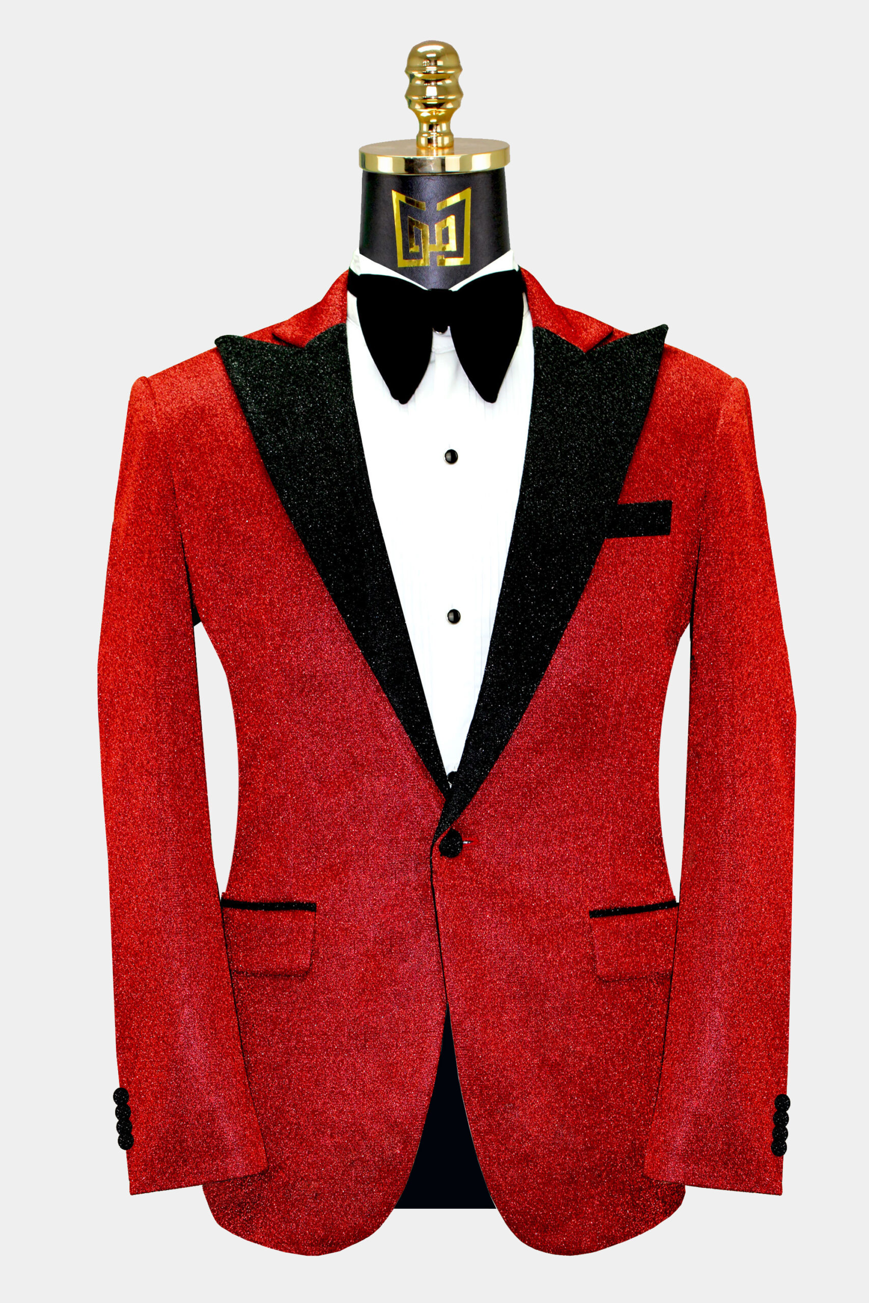 Red tuxedo blazer sale