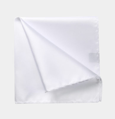 White Silk Pocket Square | Gentleman's Guru