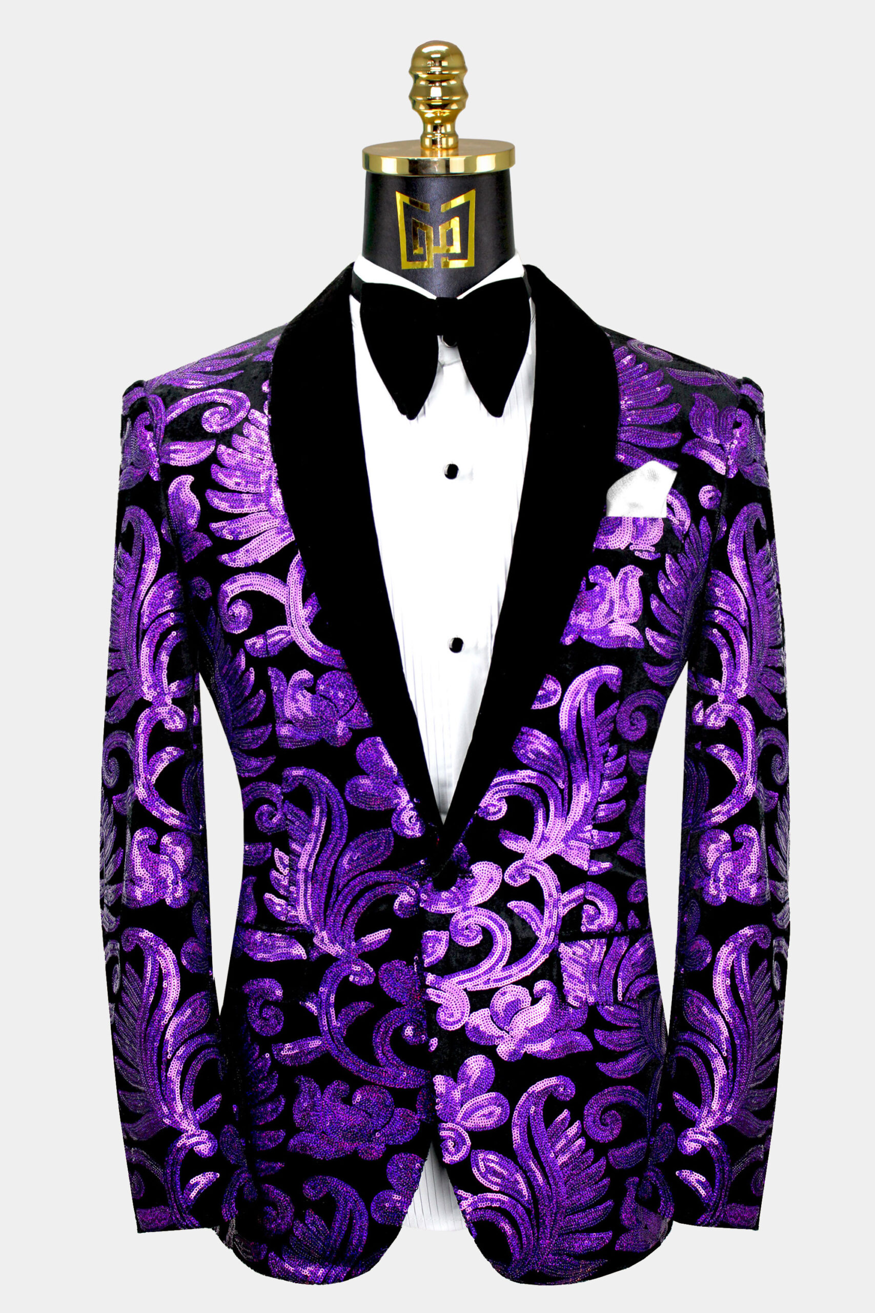 Black velvet prom jacket hotsell