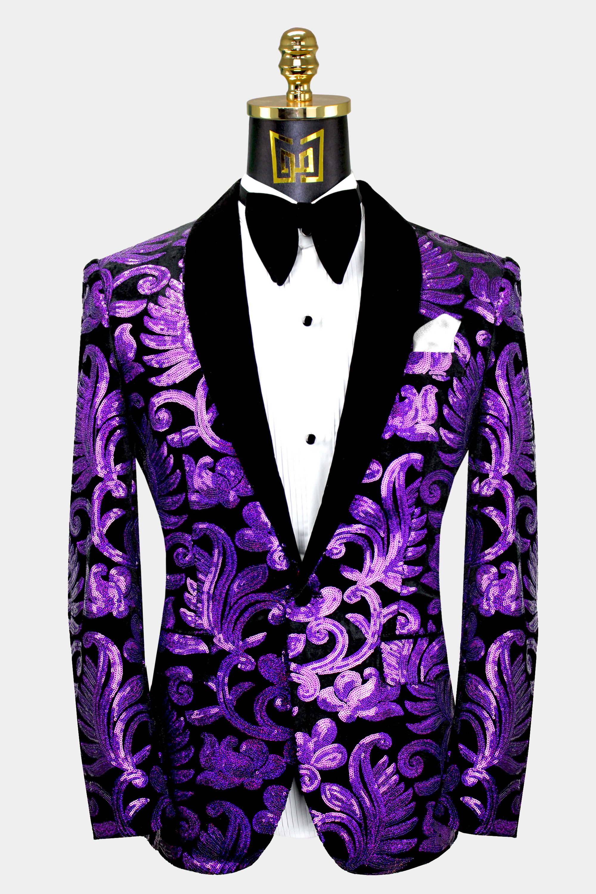 Black and Purple Tuxedo Jacket | Gentleman's Guru