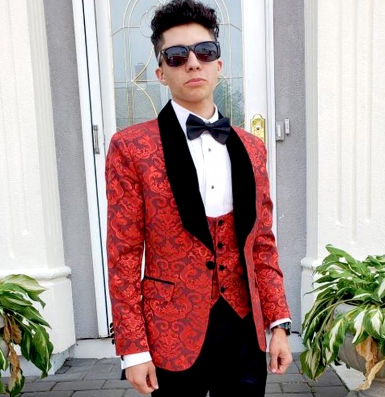 Red And Black Tuxedo 3 Piece Gentleman S Guru