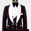 3-Piece-Burgundy-and-White-Tuxedo-Groom-Wedding-Suit-from-Gentlemansguru.com