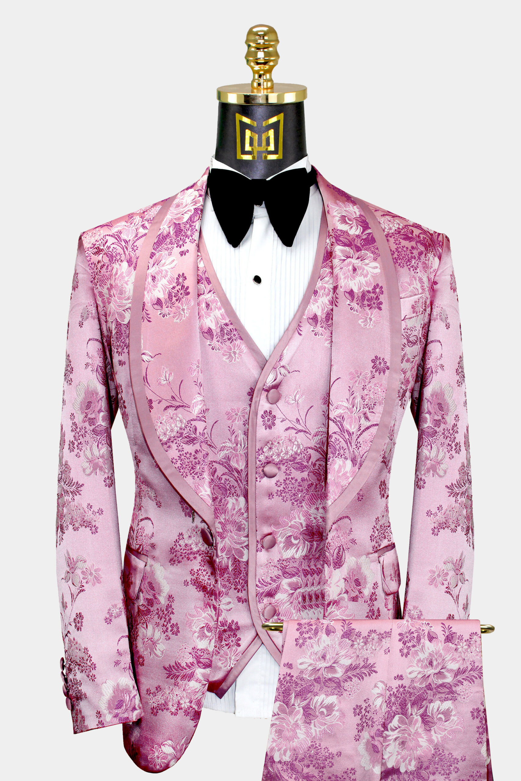 Rose Pink Tuxedo Suit Gentleman s Guru