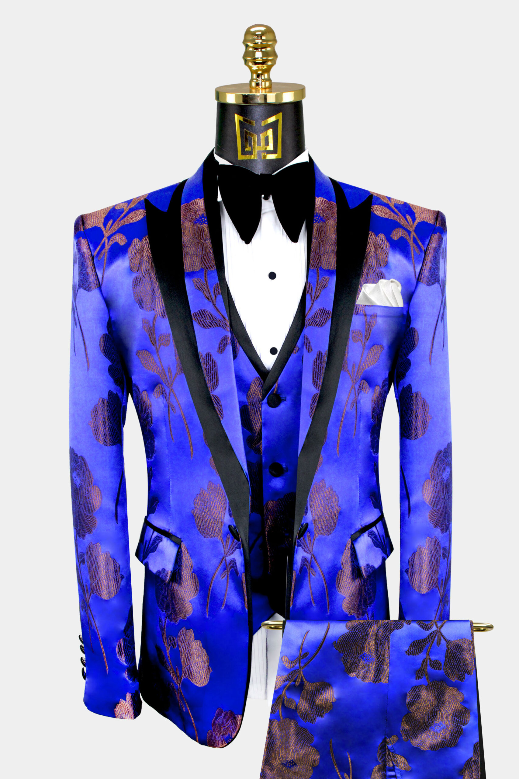 Blue and gold tux best sale