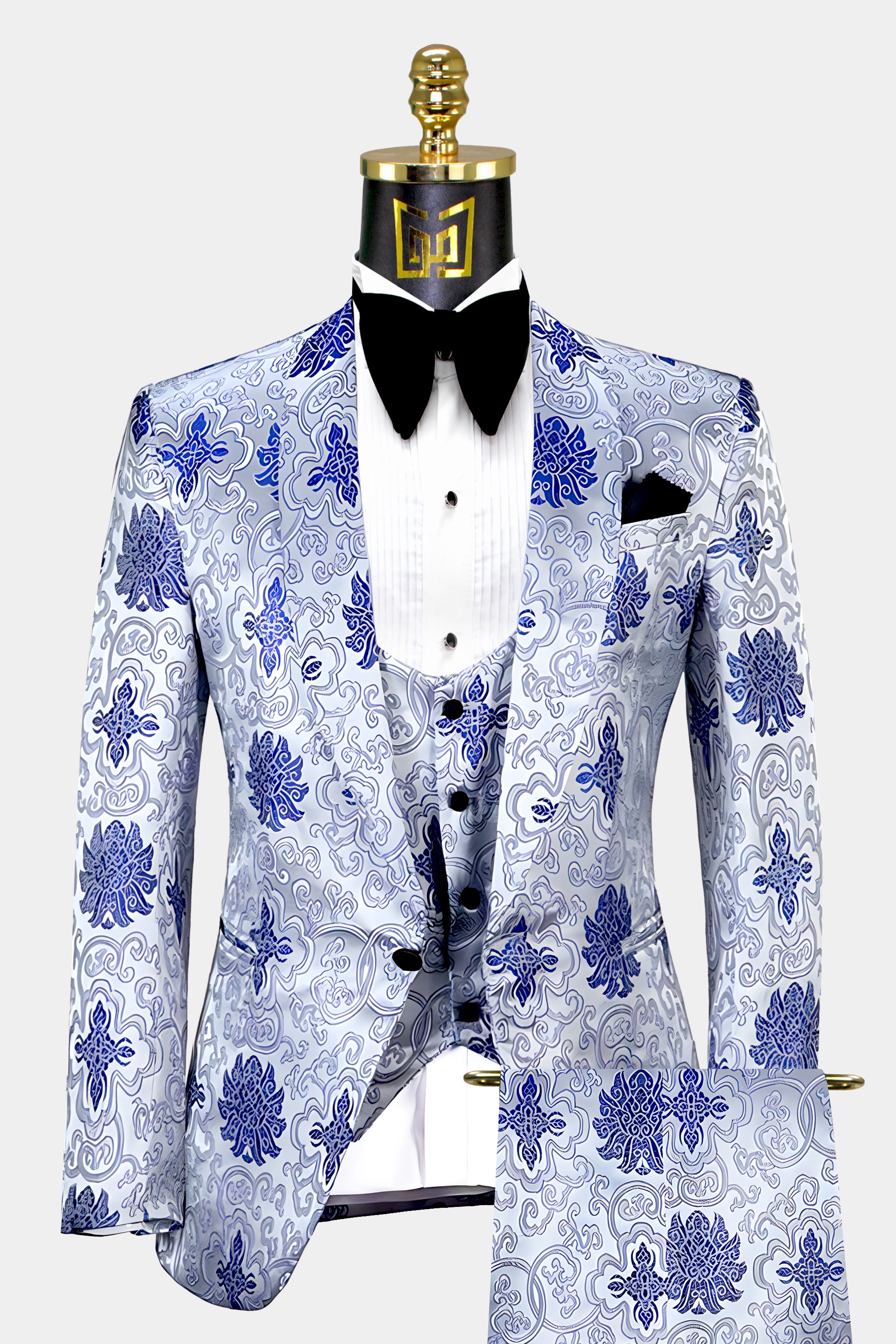 Royal Blue and Silver Tuxedo | Gentleman's Guru