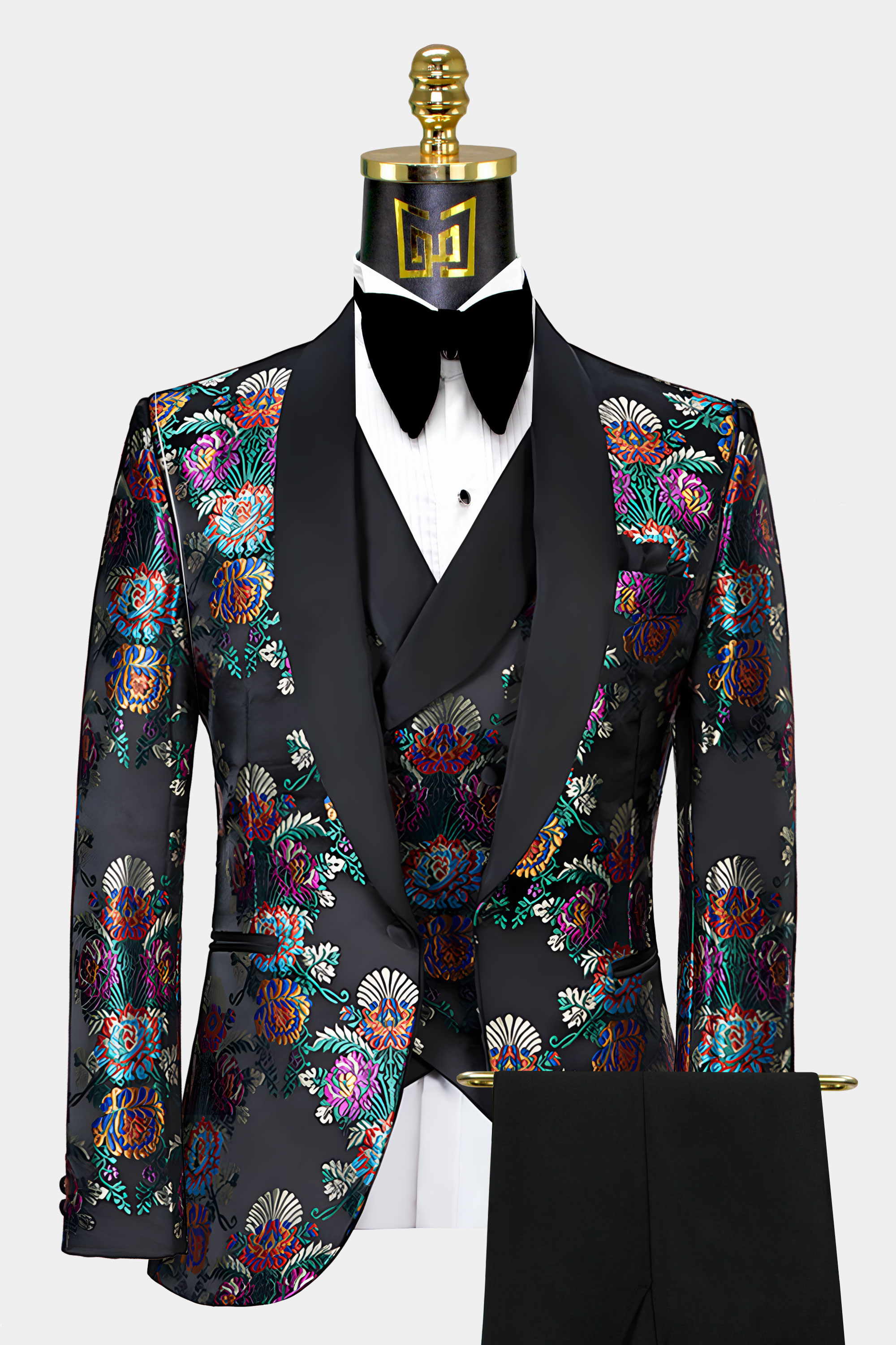 Multi Color Tuxedo Suit - 3 Piece | Gentleman's Guru