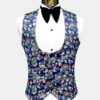 Navy-Blue-Floral-Tuxedo-Vest-from-Gentlemansguru.com