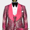 Punch-Pink-Tuxedo-Prom-Groom-Wedding-Suit-For-Men-from-Gentlemansguru.com