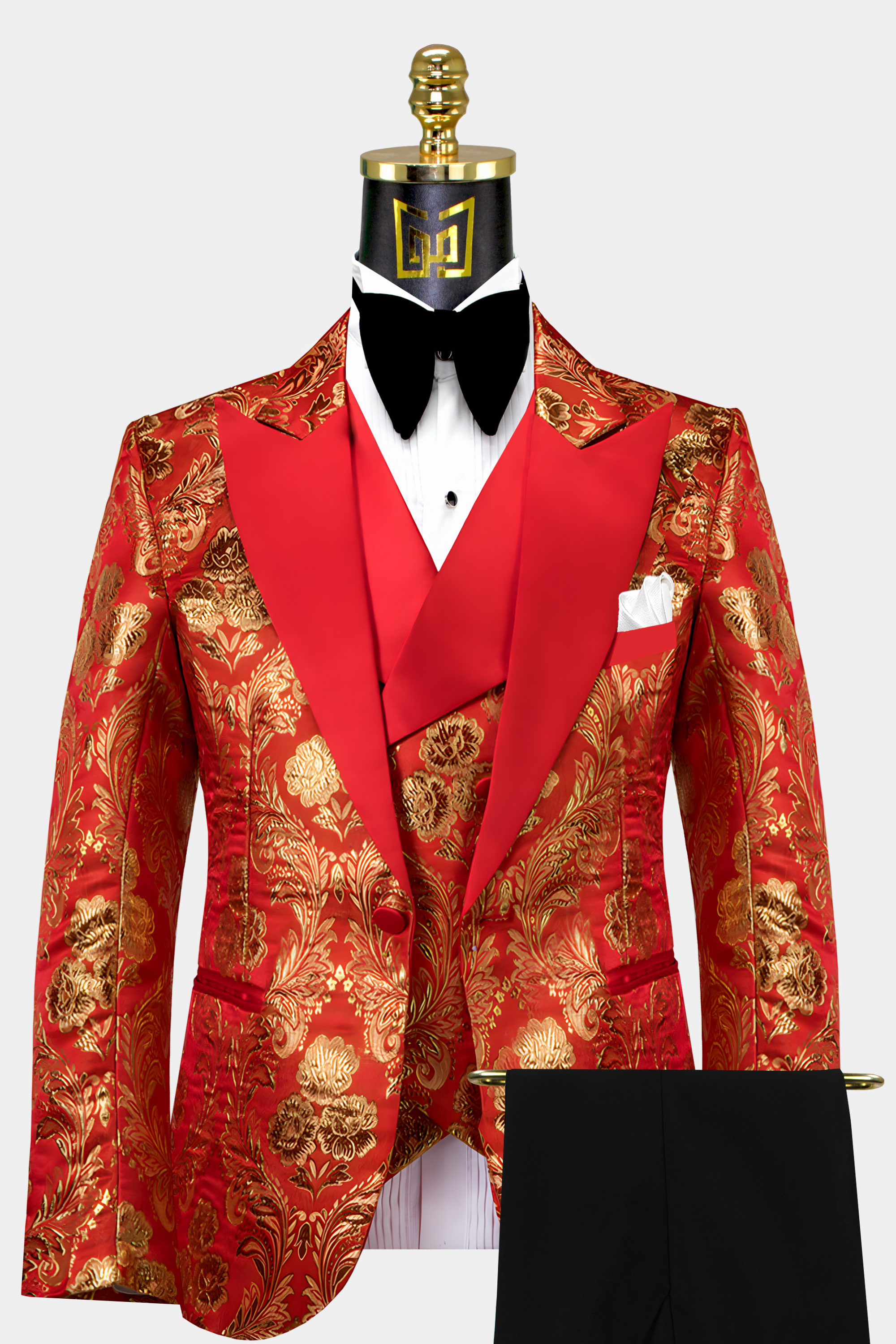 Red and Gold Tuxedo Suit | Gentleman's Guru