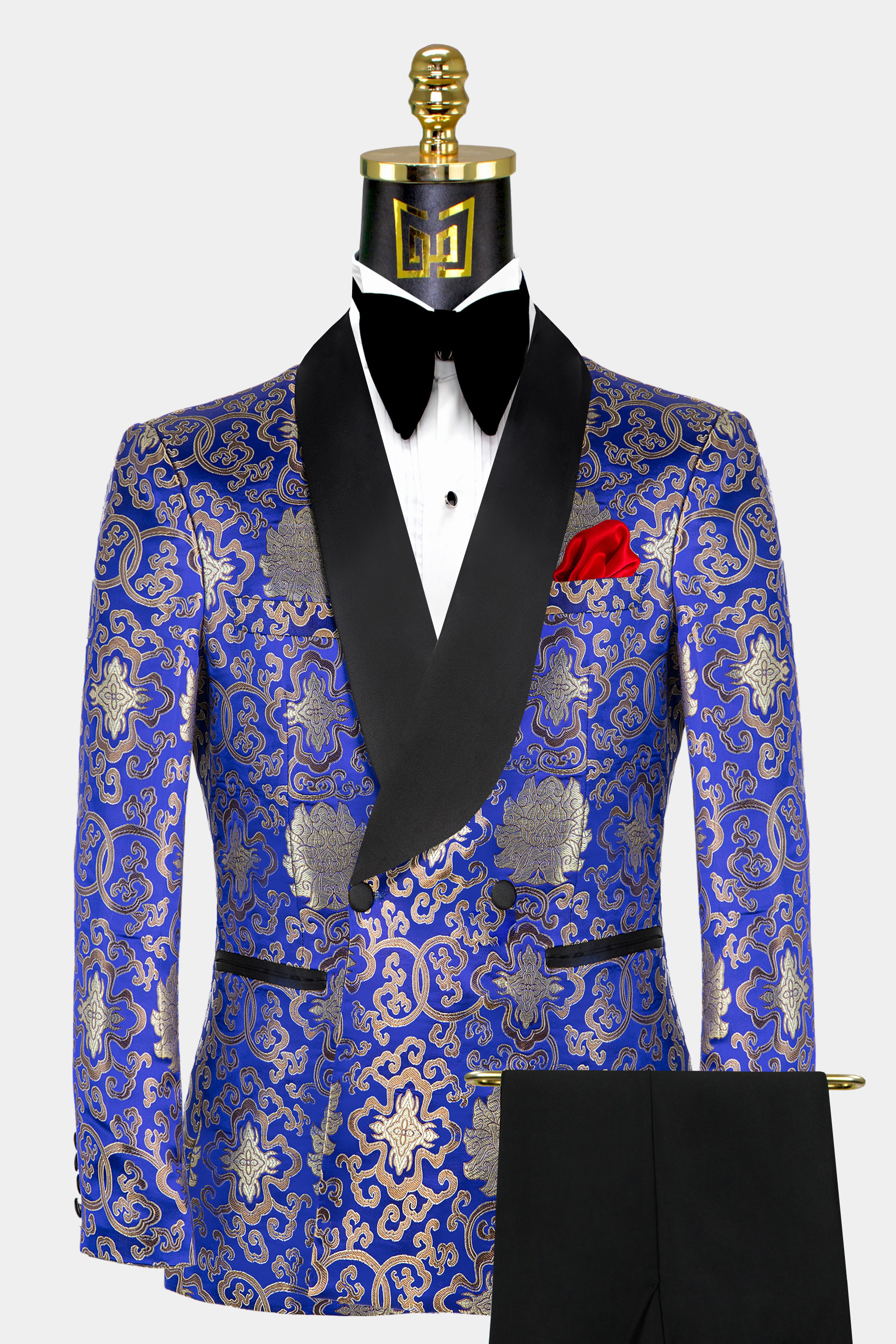 Blue-and-Gold-Tuxedo-Groom-Wedding-Suit-from-Gentlemansguru.com