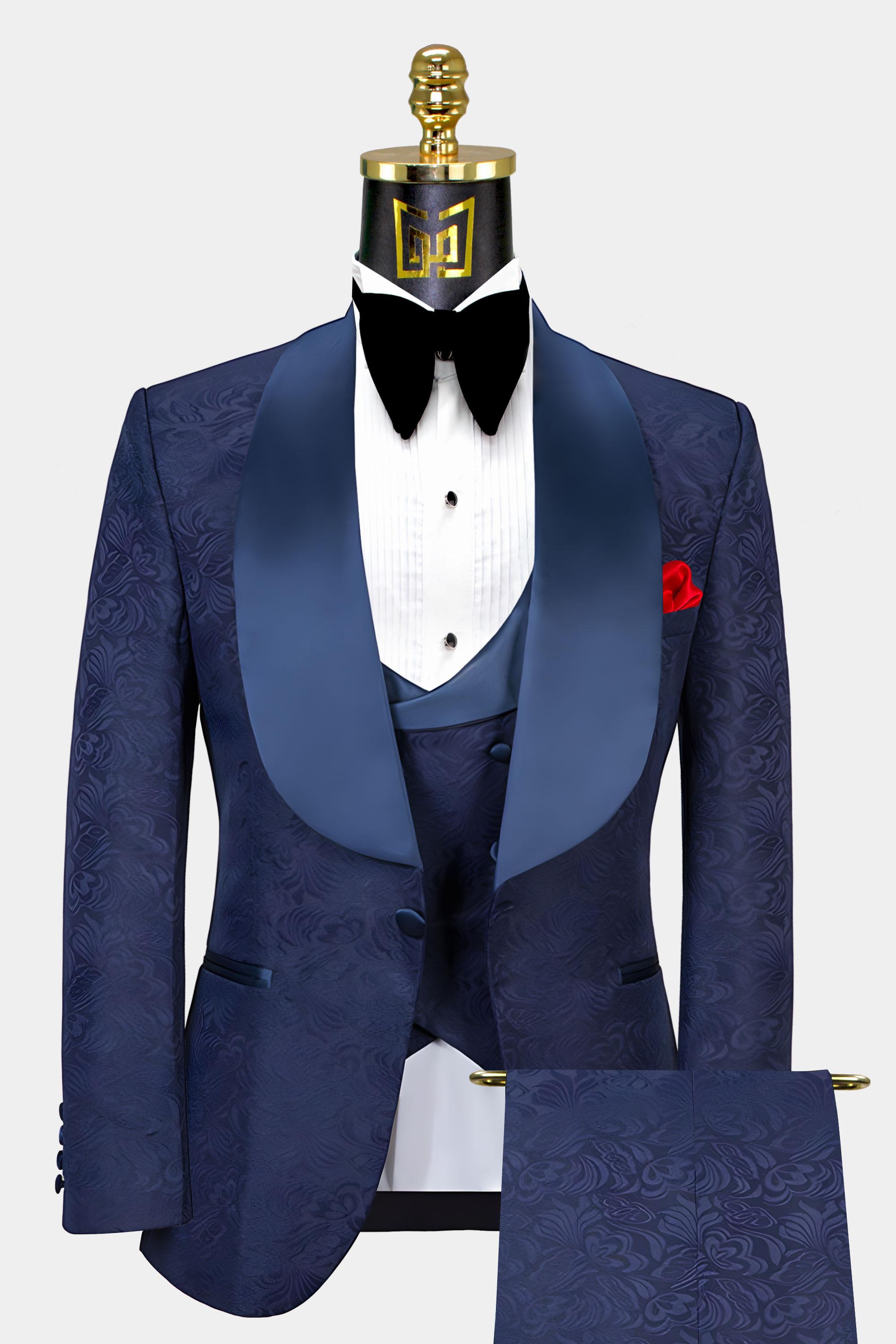 Navy Blue Shawl Collar Tuxedo | Gentleman's Guru