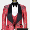 Red-and-Black-Floral-Tuxedo-Wedding-Groom-Suit-from-Gentlemansguru.com