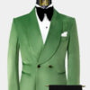 Black-and-Green-Velvet-Tuxedo-Groom-Wedding-Suit-from-Gentlemansguru.com