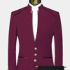 Burgundy-Mandarin-Chinese-Mao-Collar-Style-Suit-from-Gentlemansguru.com.com