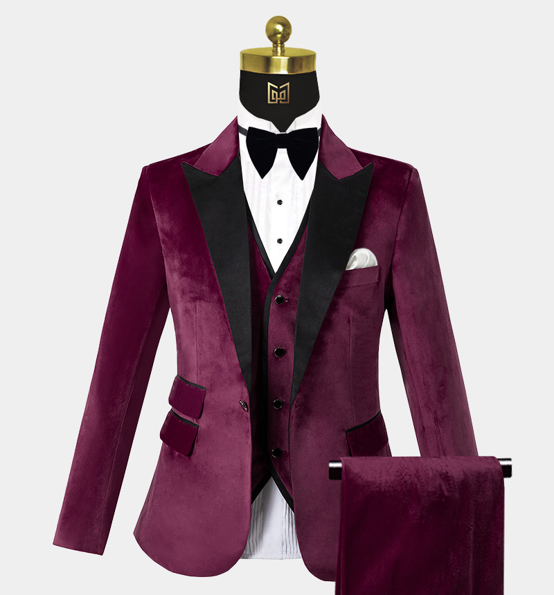 Burgundy Velvet Tuxedo Suit | Gentleman's Guru
