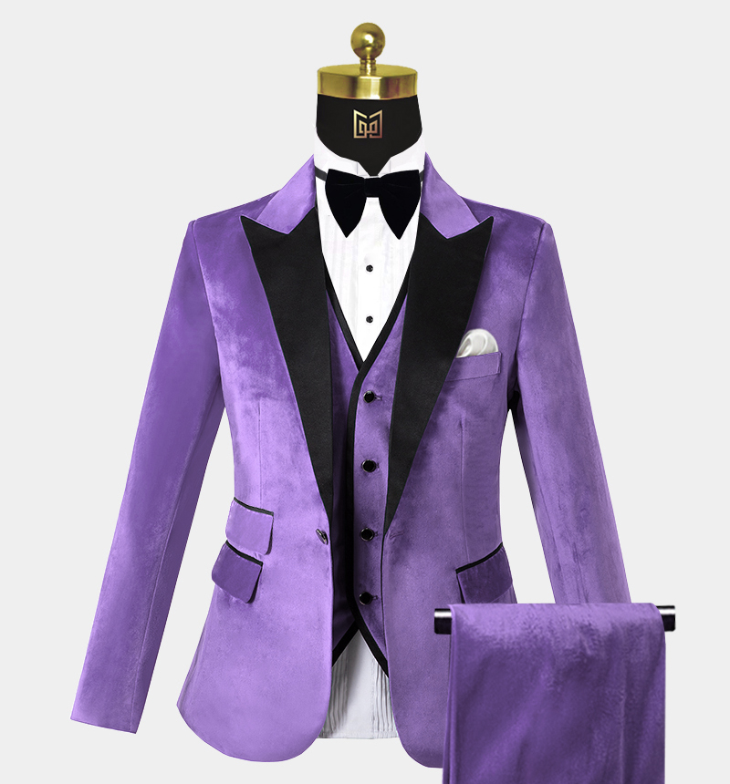 Pin by The TJ Way on Purple Tie Affair // Classic Man Prom suits for ...