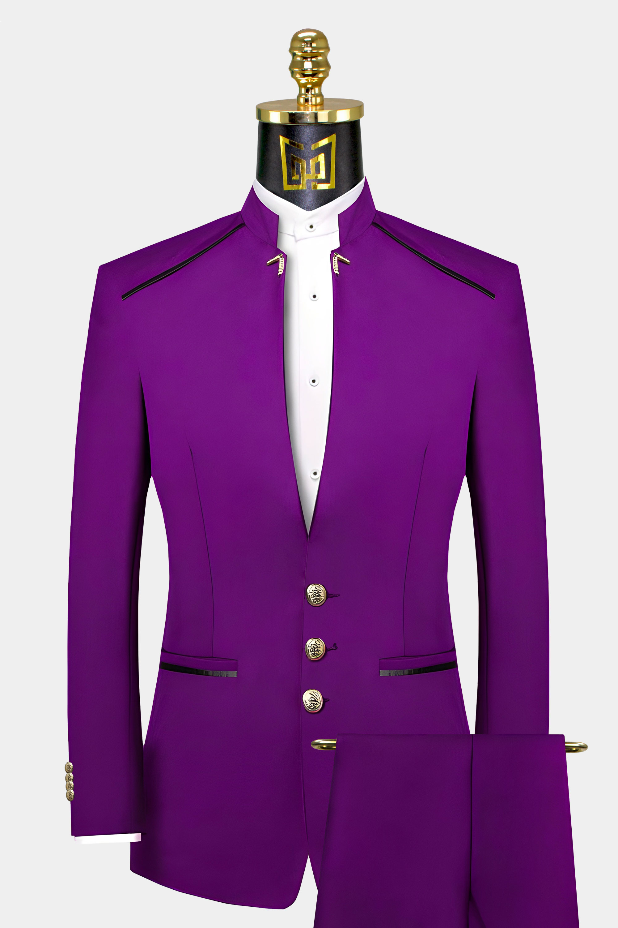 Purple-Mandarin-Collar-Suit-Wedding-Groom-Turtle-Neck-Chinese-Collar-Mao-Prom-Suit-from-Gentlemansguru.com.com