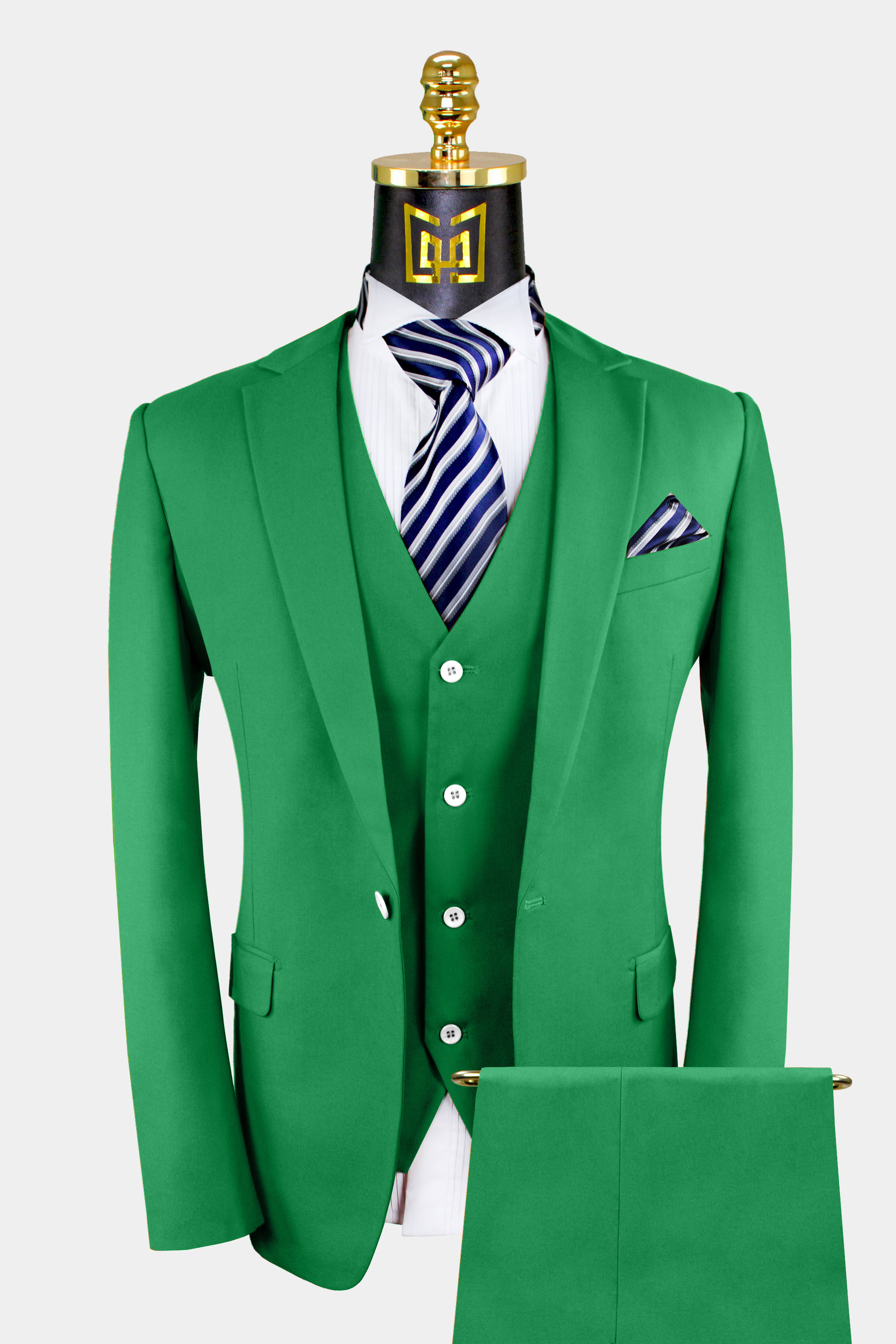 3 Piece Green Suit