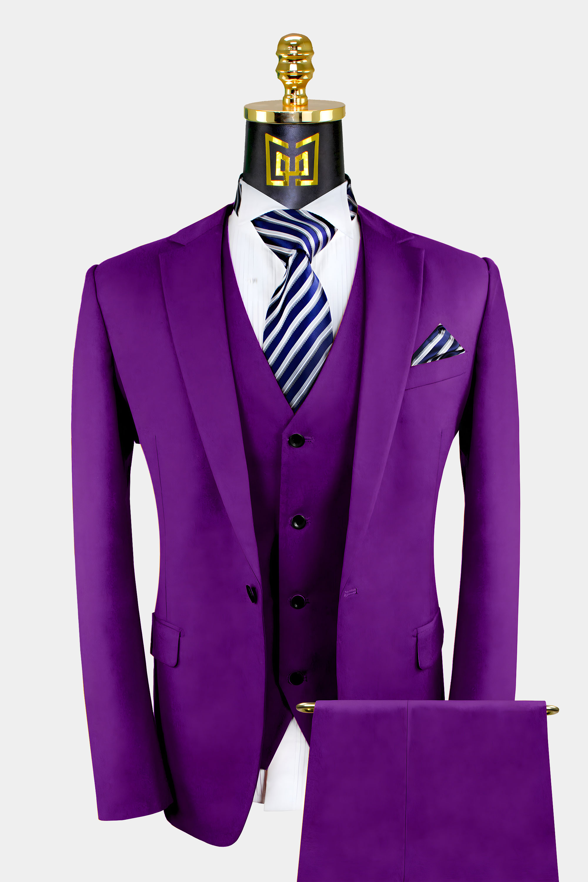 3 Piece Purple Suit | Gentleman's Guru