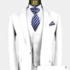 Mens-3-Piece-White-Suit-Groom-Wedding-Prom-Tuxedo-from-Gentlemansguru.com